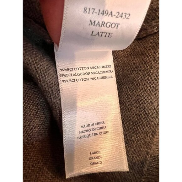 NEW Rails Margot Long Sleeve CASHMERE Sweater Dress Size L - Picture 10 of 10